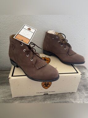 ARIAT JESSIE WOMEN'S 4-INCH LACE-UP ROPER Kiltie Boots Size 7